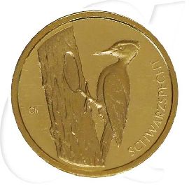 Deutschland 20 Euro Gold 2021 D st Heimische Vögel - Schwarzspecht