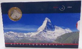 Schweiz Kursmünzensatz 2004 stempelglanz Matterhorn Cervin OVP