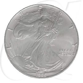 Silver Eagle 1995 USA Walking Liberty Münzen-Bildseite