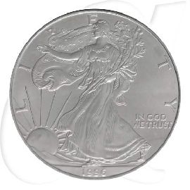 Silver Eagle 1996 USA Walking Liberty Münzen-Bildseite