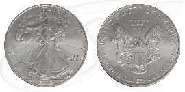 Silver Eagle 2003 USA Walking Liberty Münze Vorderseite und Rückseite zusammen