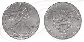 Silver Eagle 2006 USA Walking Liberty Münze Vorderseite und Rückseite zusammen
