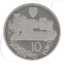 Slowakei 2009 Stodola 10 Euro PP Münzen-Wertseite