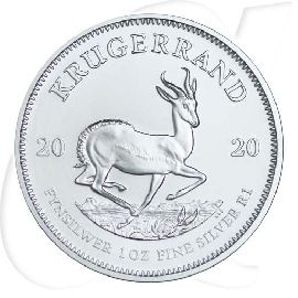 Südafrika Krügerrand Silber 2020 Münzen-Bildseite
