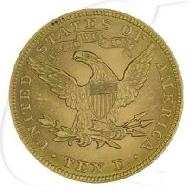 USA 10 Dollar 1897 vz Gold 15,03g fein Liberty Eagle Coronet Head