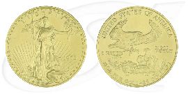USA 25 USD Eagle Gold 15,55 Gramm (1/2 Unze) Münze Vorderseite und Rückseite zusammen
