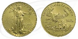 USA 50 Dollar Goldmünze Eagle 31,10 Gramm (1 Unze) Münze Vorderseite und Rückseite zusammen