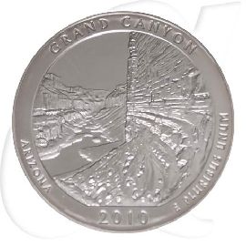 USA Quarter Dollar 2010 st 5 oz Silber Arizona - Grand Canyon National Park