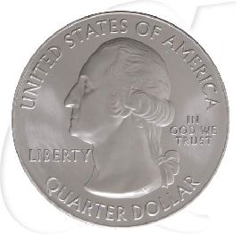 USA Quarter Pennsylvania 2011 Silber Gettysburg Military Park Münzen-Wertseite