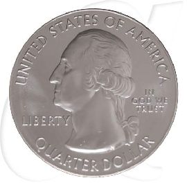 USA Quarter Dollar 2010 st 5 oz Silber Wyoming - Yellowstone National Park