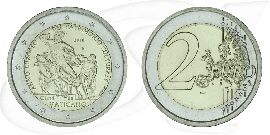 Vatikan 2 Euro 2018 Europäisches Jahr des Kulturerbes prägefr./st OVP Münze Vorderseite und Rückseite zusammen