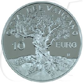 Vatikan 10 Euro Silber 2004 PP OVP Weltfriedenstag 1. Januar 2004