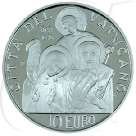 Vatikan 10 Euro Silber 2008 PP OVP 41. Weltfriedenstag