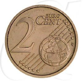 Vatikan 2010 2 Cent Benedikt Umlauf Kurs Münzen-Wertseite
