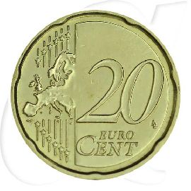 Vatikan 2010 20 Cent Benedikt Umlauf Kurs Münzen-Wertseite