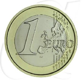 Vatikan 2011 1 Euro Papst Benedikt Umlauf Kurs Münzen-Wertseite