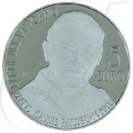 Vatikan 5 Euro Silber 2011 PP OVP Seligspechung Papst Joh. Paul II