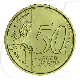 Vatikan 50 Cent 2014 Umlaufmünze Papst Benedikt XVI.