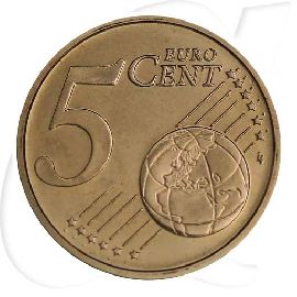 Vatikan 2014 5 Cent Franziskus Umlaufmünze Kursmünze Münzen-Wertseite