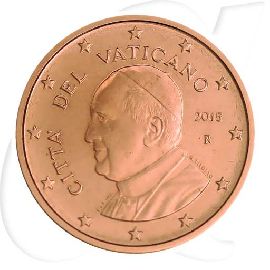 Vatikan 2015 2 Cent Franziskus Umlauf Kurs Münzen-Bildseite