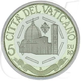 Vatikan 5 Euro 2018 PP OVP 600 Jahre Kuppel von Santa Maria del Fiore