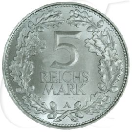 Weimarer Republik 5 Mark 1925 A vz-st Jahrtausendfeier der Rheinlande