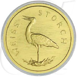 Weißstorch 2020 Gold Deutschland 20 Euro Münzen-Bildseite