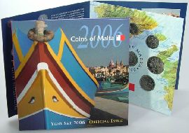 Malta off. Kursmünzensatz 2006 st mit Sonderprägung 3 Mils