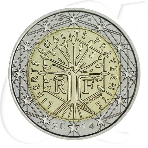 Frankreich 2014 2 Euro Umlauf M nze Kurs Frankreich 2014 2 Euro Umlauf M nze Kurs
