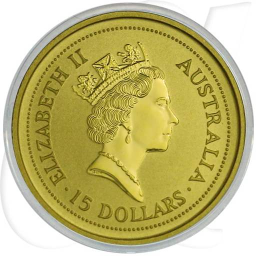 1/10 Unze Gold Australien Känguru Münzen-Wertseite