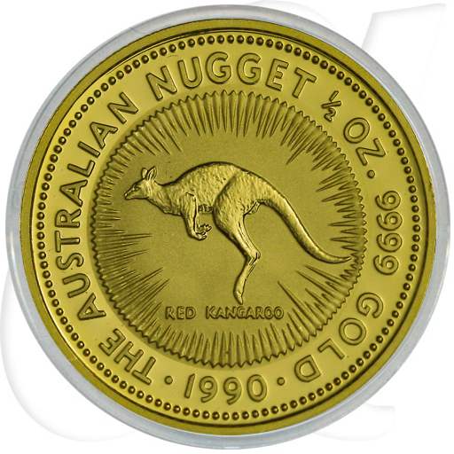 Australien 50 Dollar Känguru Gold 15,556g (1/2 oz) fein
