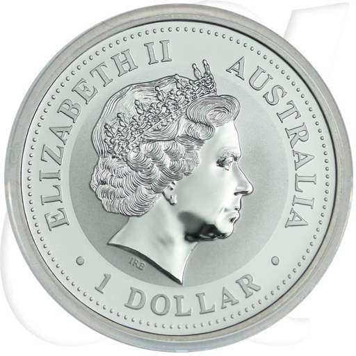 1 Dollar Australien 2000 Lunar Drachen Münzen-Wertseite