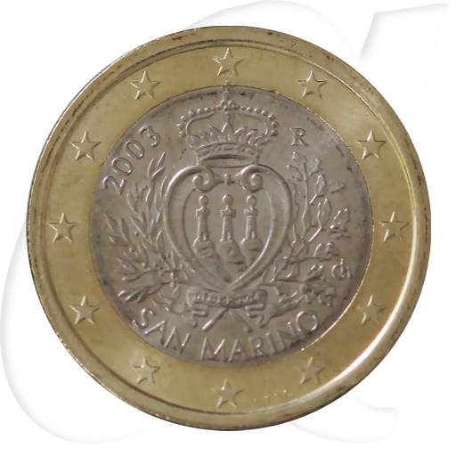San Marino 1 Euro Kursmünze 2003 prägefrisch/vz-st