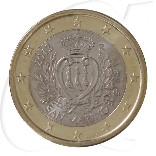 San Marino 1 Euro Kursmünze 2013 prägefrisch/vz-st