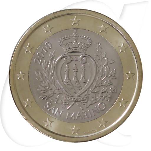 1-euro-muenze-san-marino-2010 Münzen-Bildseite
