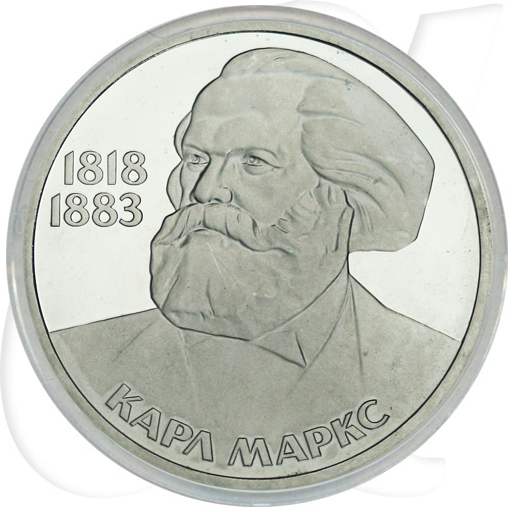 1 Rubel 1983 Karl Marx Münzen-Bildseite