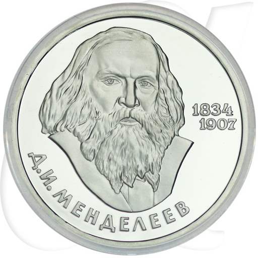 1 Rubel 1984 Mendeleev Münzen-Bildseite