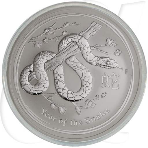 Australien 10 Dollar 2013 BU Silber Lunar II Jahr der Schlange