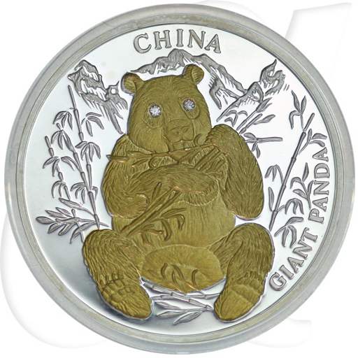 10 Dollars Liberia 2004 Panda Münzen-Bildseite