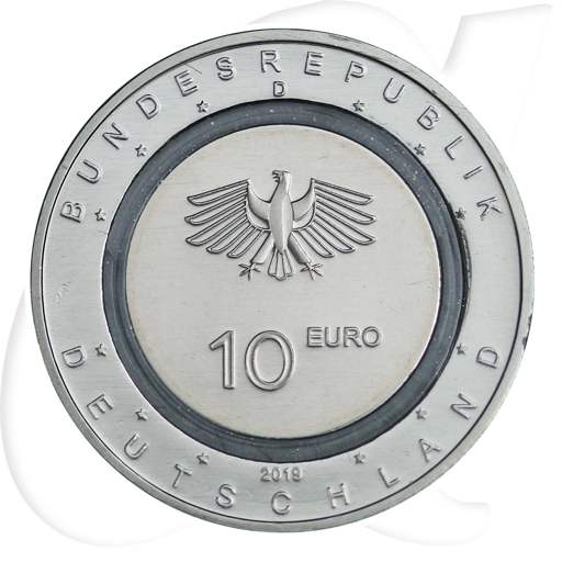 Deutschland 10 Euro 2019 D (München) st farbloser Ring In der Luft