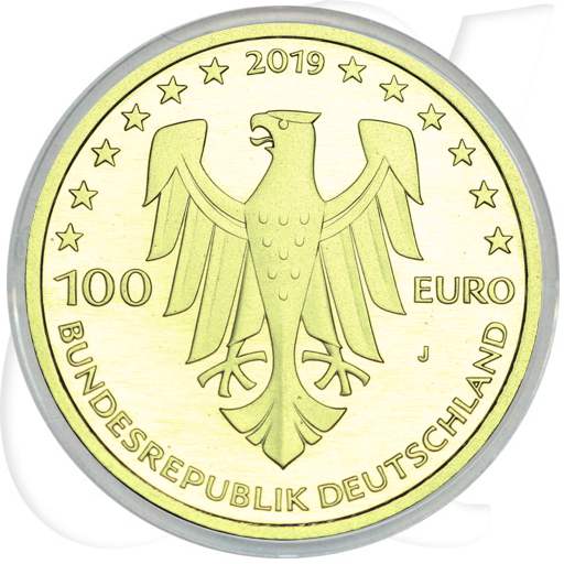 100 Euro Gold 2019 Münzen-Wertseite