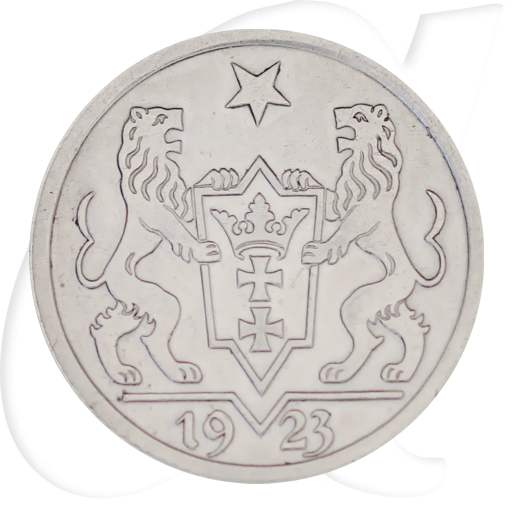 Danzig 1 Gulden 1923 ss-vz Kogge