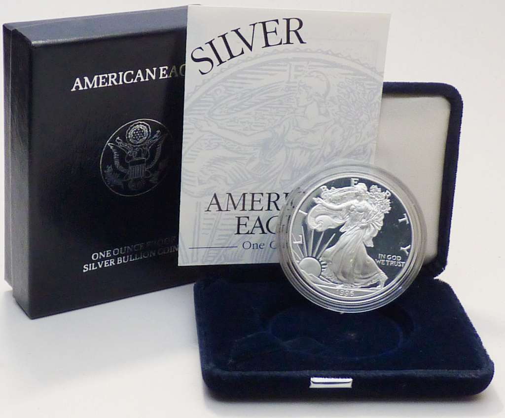 1996 USA Eagle Silver Walking Liberty proof OVP