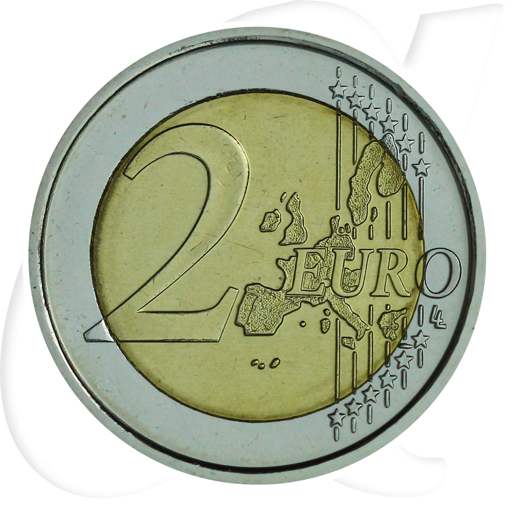 2 Euro 2007 Vatikan Münzen-Wertseite