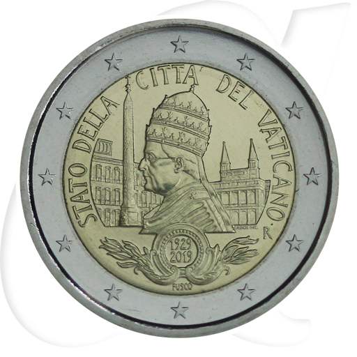 2 Euro 2019 Vatikan Münzen-Bildseite