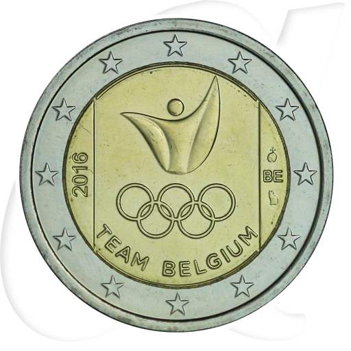 Belgien 2 Euro 2016 Olympia 2016 Rio de Janeiro st OVP niederländischer Blister