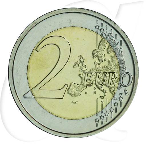 2 Euro Belgien 2016 Olympia Münzen-Wertseite