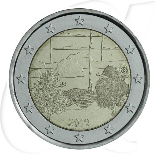 Finnland 2 Euro 2018 Finnische Saunakultur st Münzen-Bildseite