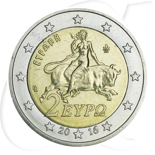 2 Euro Griechenland 2016 Münzen-Bildseite