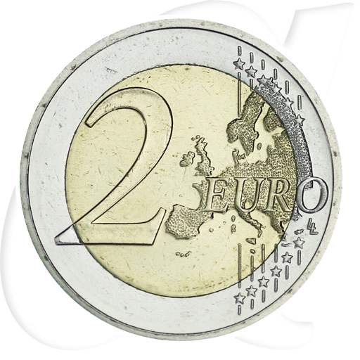 2 Euro Griechenland 2016 Münzen-Wertseite
